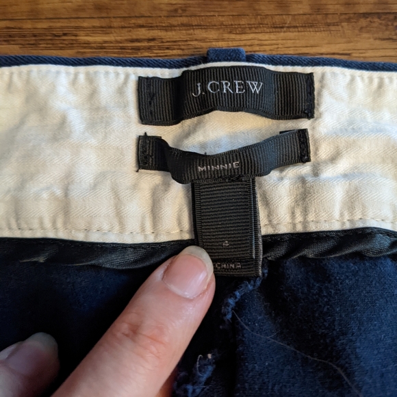 J. Crew Navy Blue "Minnie" Crop Pants - Picture 3 of 8